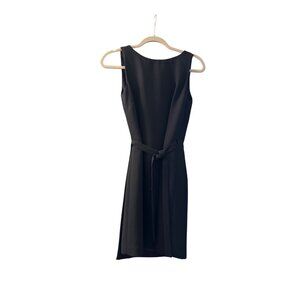 Sleeveless Black YL By Yair Dress With Open Back Detail & Waist Tie Size 6